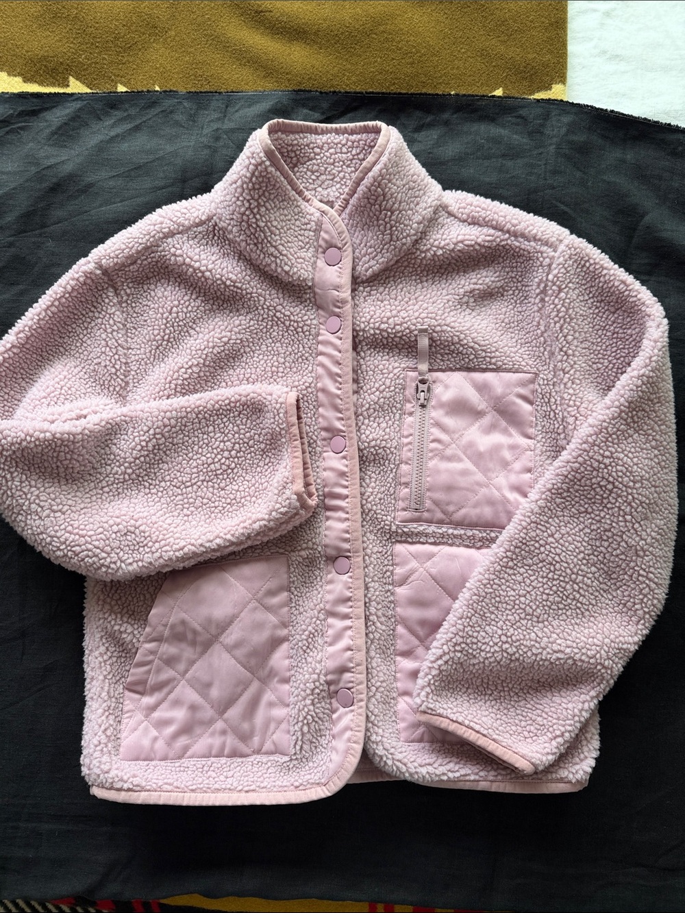Rails Fleece Jacket Lavender Pink Lorna Teddy XS
